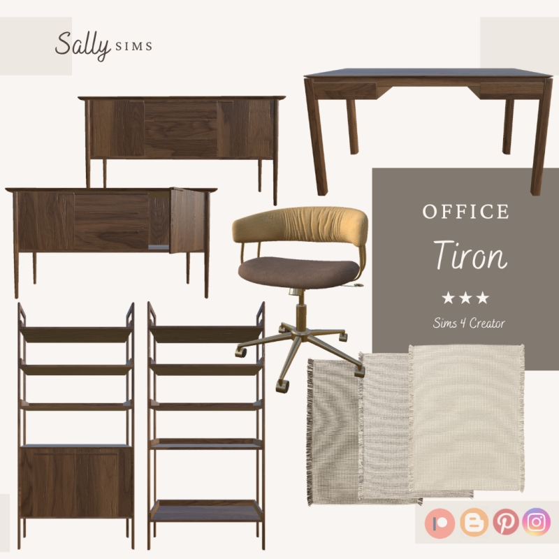 Alpha Office TIRON by sally4sims - The Sims 4 Custom Content