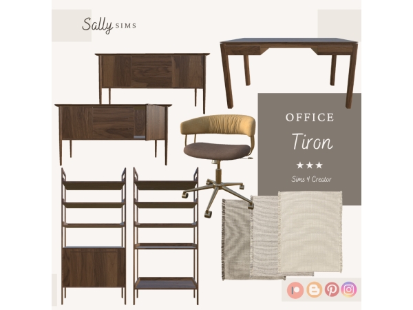 Alpha Office TIRON - The Sims 4 Custom Content