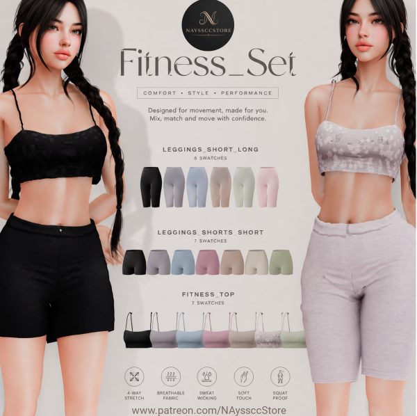 Alpha Fitness Set by simsfinds - The Sims 4 Custom Content