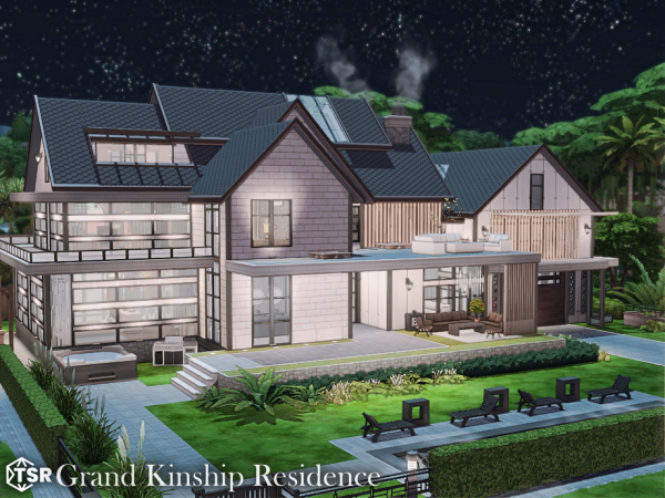 Maxis Match Grand Kinship Residence l noCC by simzmora - The Sims 4 Custom Content
