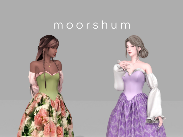 Mix princess gown by moorshum - The Sims 4 Custom Content