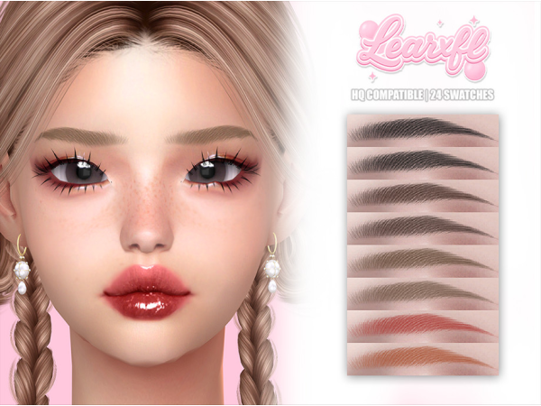 Alpha Learxfl Featherlight Eyebrows by Learxfl - The Sims 4 Custom Content