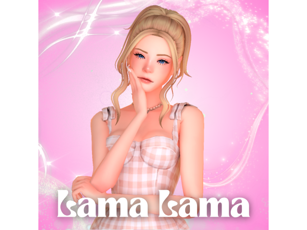 Maxis Match Hair Elyse by LamaLamaLove - The Sims 4 Custom Content
