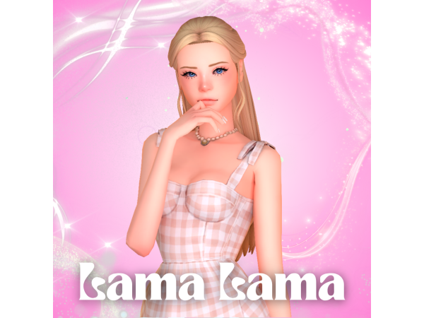 Maxis Match Hair Minnie by LamaLamaLove - The Sims 4 Custom Content