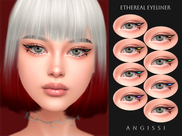 Alpha Ethereal Eyeliner by ANGISSI - The Sims 4 Custom Content