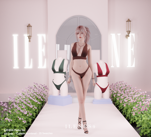 Alpha ILN Maiko LIngerie by ilenes4 - The Sims 4 Custom Content