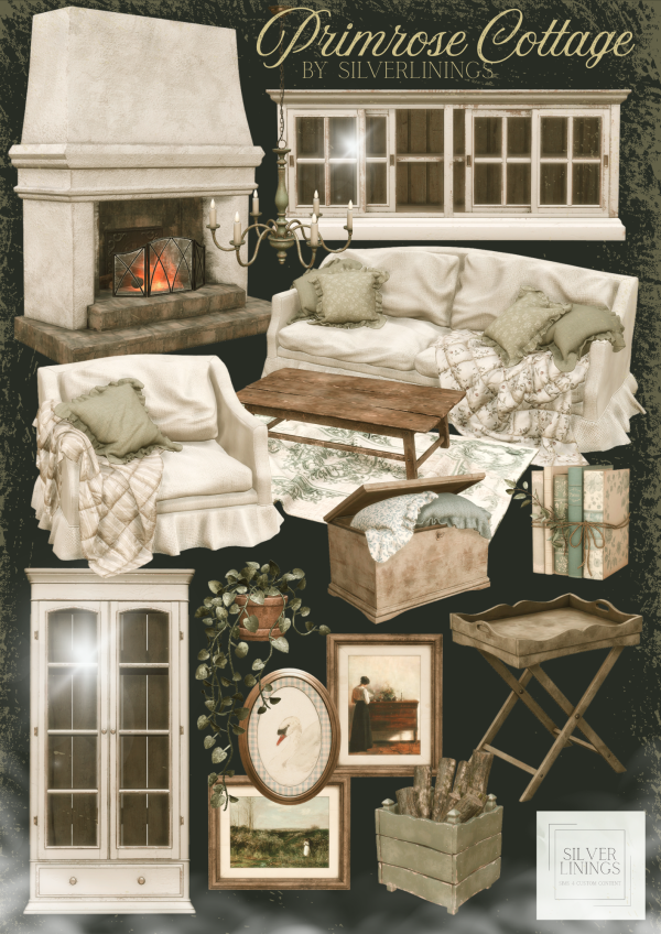 Alpha Silverlinings Primrose Cottage by simsfinds - The Sims 4 Custom Content
