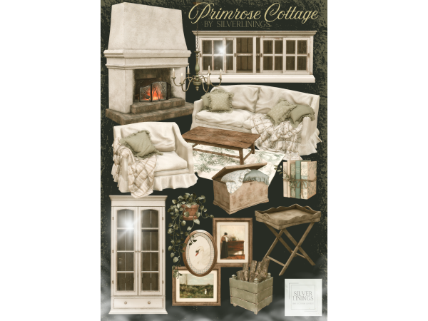 Alpha Silverlinings Primrose Cottage - The Sims 4 Custom Content
