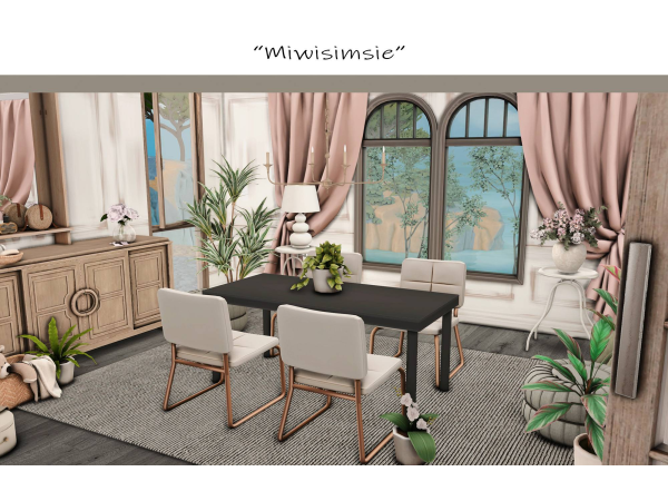 Mix Orlea Dinng Room by miwisimsie - The Sims 4 Custom Content