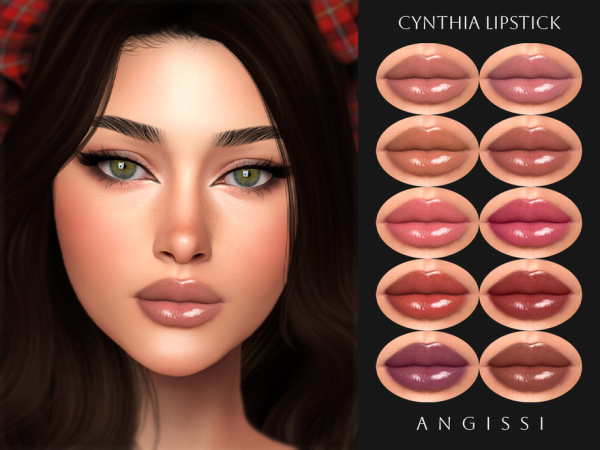 Alpha Cynthia Lipstick by ANGISSI - The Sims 4 Custom Content