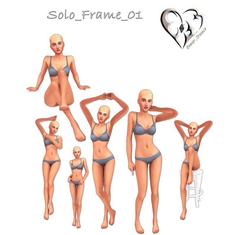 Mix Solo_frame_01 by simmer_creator - The Sims 4 Custom Content