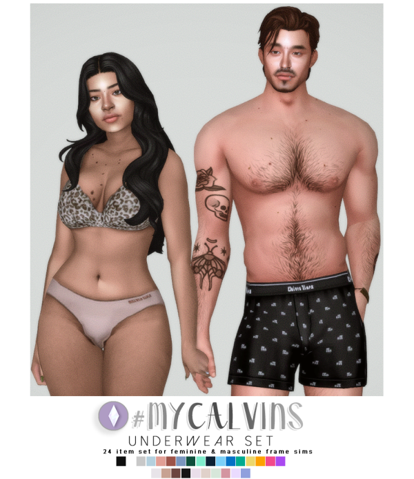 Maxis Match MYCALVINS Underwear Set by simsfinds - The Sims 4 Custom Content