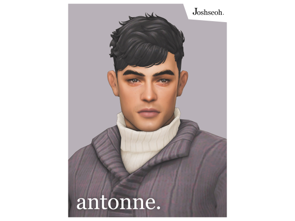 Maxis Match Antonne Hair by jo_se_oh - The Sims 4 Custom Content