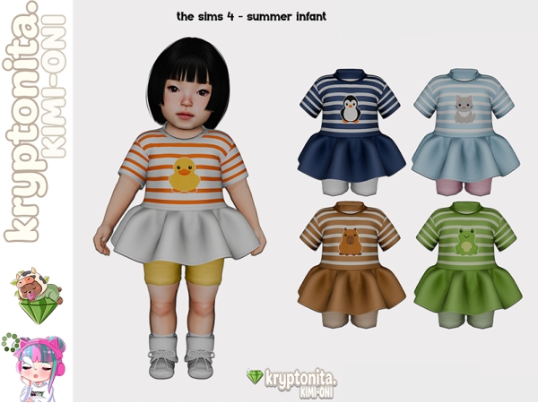 Mix summer infant - The Sims 4 Custom Content