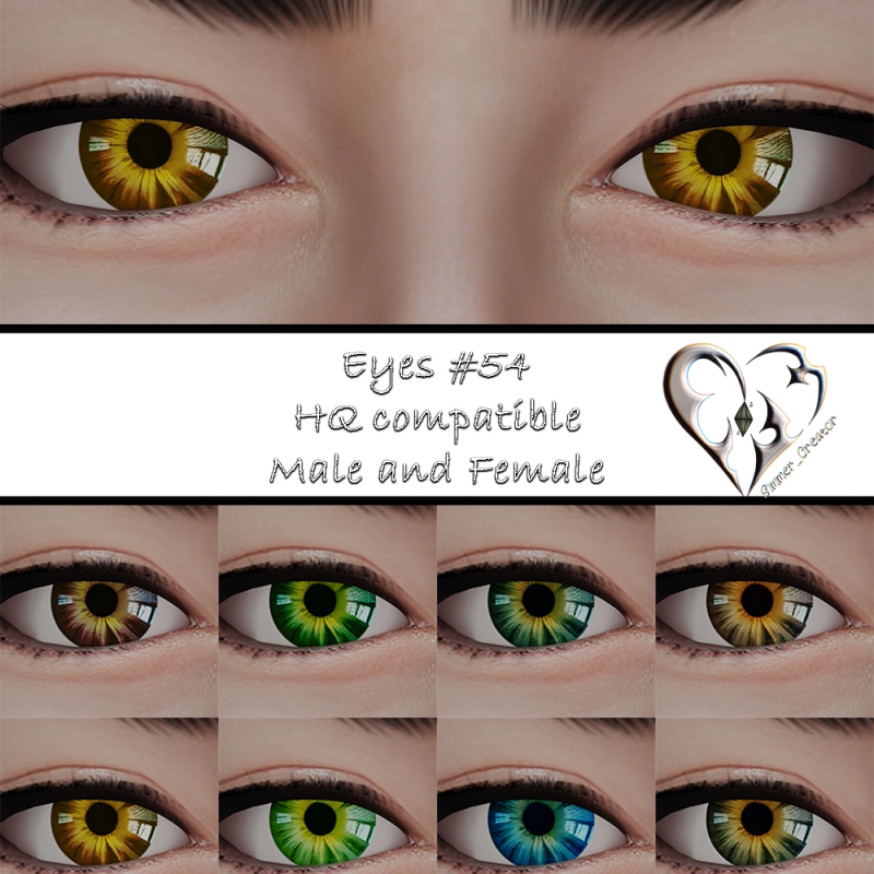 Alpha Eyes 54 by simmer_creator - The Sims 4 Custom Content