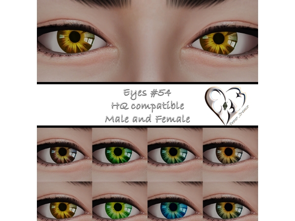 Alpha Eyes 54 - The Sims 4 Custom Content