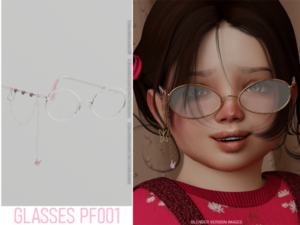 Sims 4 Alpha Toddler Male Accessories CC: Glasses PF001