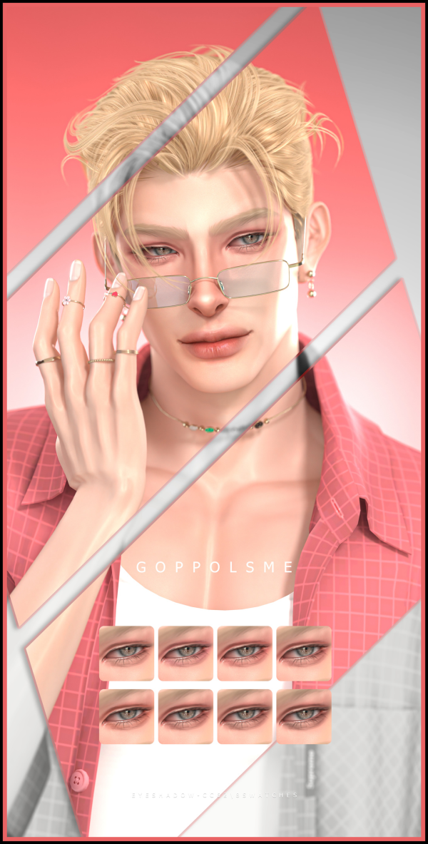 Alpha GPME GOLD Eyeshadow 62 by simsfinds - The Sims 4 Custom Content