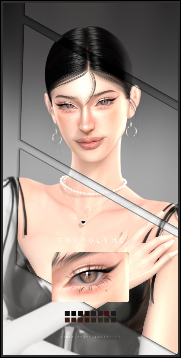 Alpha GPME GOLD Liner cc67 by simsfinds - The Sims 4 Custom Content