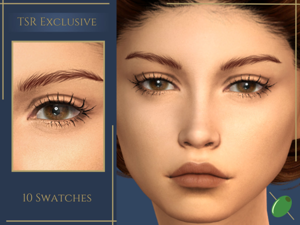 Alpha Deena 3D Lashes - The Sims 4 Custom Content