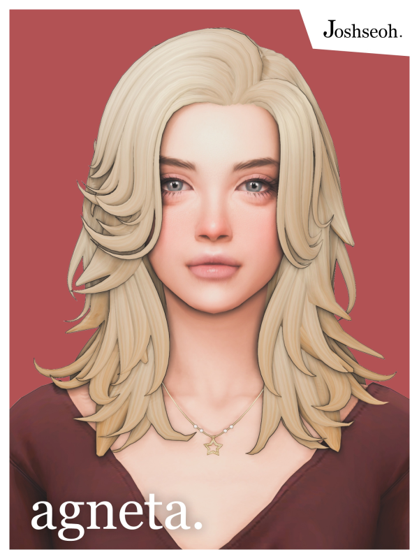 Maxis Match Agneta Hair by simsfinds - The Sims 4 Custom Content