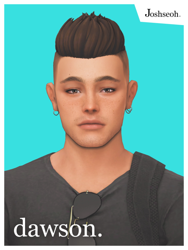 Maxis Match Dawson Hair by simsfinds - The Sims 4 Custom Content