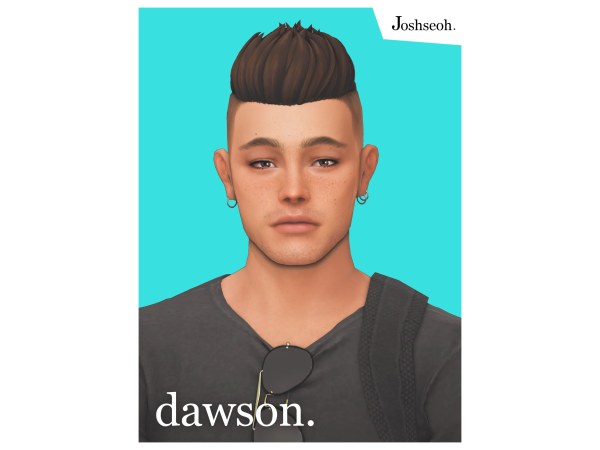 Maxis Match Dawson Hair by jo_se_oh - The Sims 4 Custom Content
