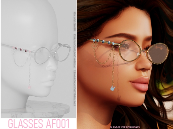 Alpha Glasses AF001 - The Sims 4 Custom Content