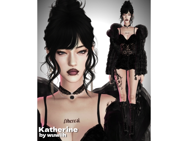 Alpha Katherine by wuwiih01 - The Sims 4 Custom Content