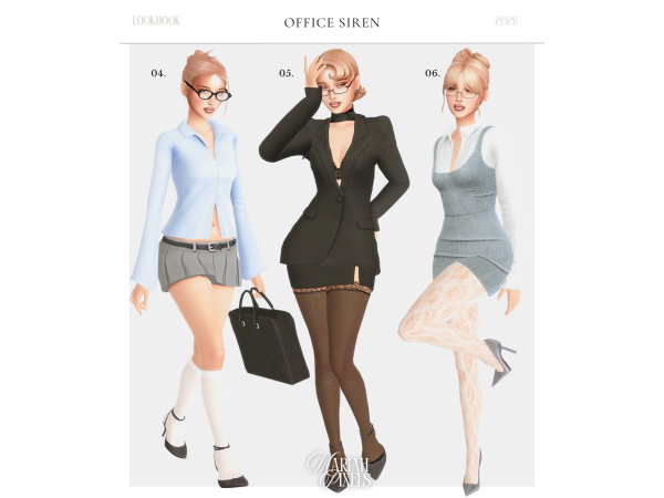 Mix Office Siren by mariahpixels - The Sims 4 Custom Content