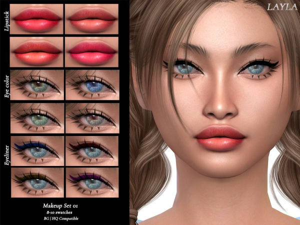 Alpha curseforge Lola Makeup Set 01 - The Sims 4 Custom Content