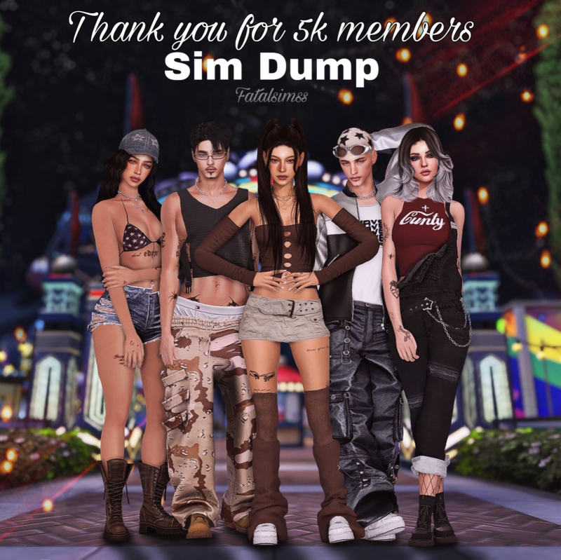 Alpha 5k members sim dump - The Sims 4 Custom Content