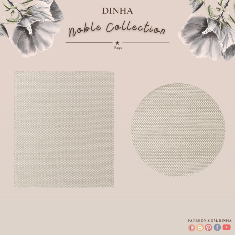 Alpha Noble Collection Rugs by dinhagamer - The Sims 4 Custom Content