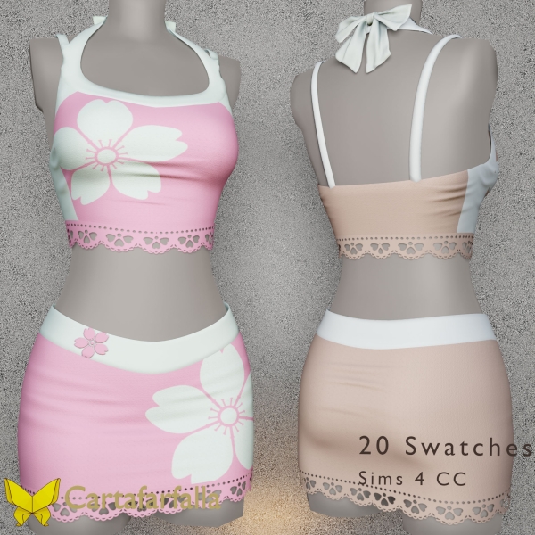 Alpha Cartafarfalla Blooméa by cartafarfalla - The Sims 4 Custom Content