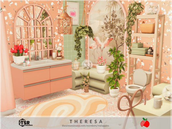 Sims 4 Maxis Mix Bathrooms CC: Theresa - bathroom