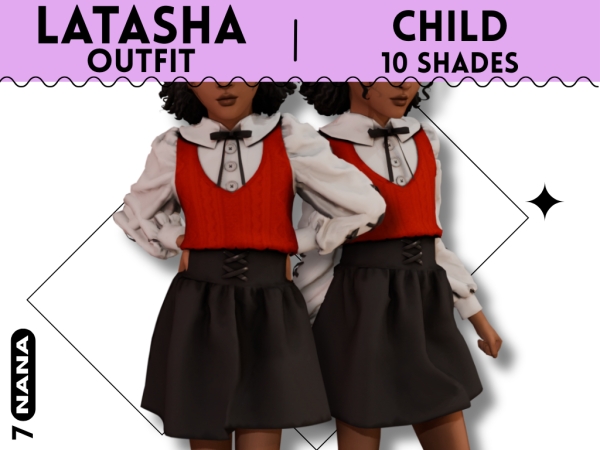 Maxis Match 7NANA (Latasha) Outfit For Child - The Sims 4 Custom Content