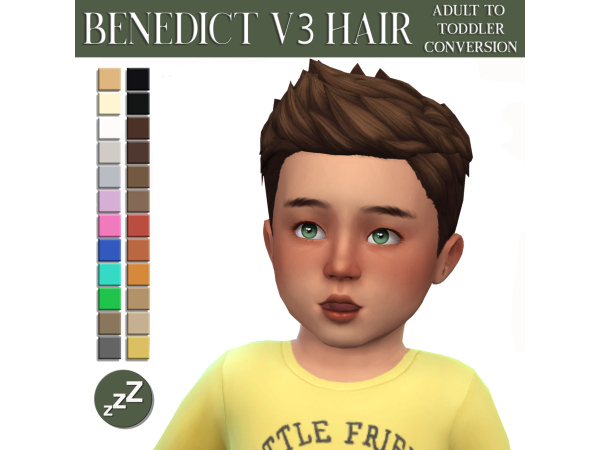 Sims 4 Maxis Match Toddlers Male Hairstyles CC: JOHNNYSIMS HAIR CONVERSIONS by sleepyz