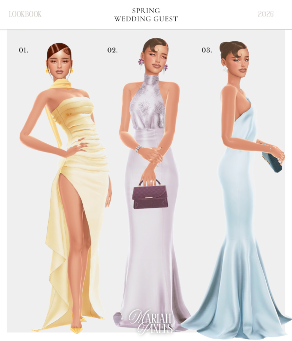 Alpha Spring Wedding Guest by simsfinds - The Sims 4 Custom Content