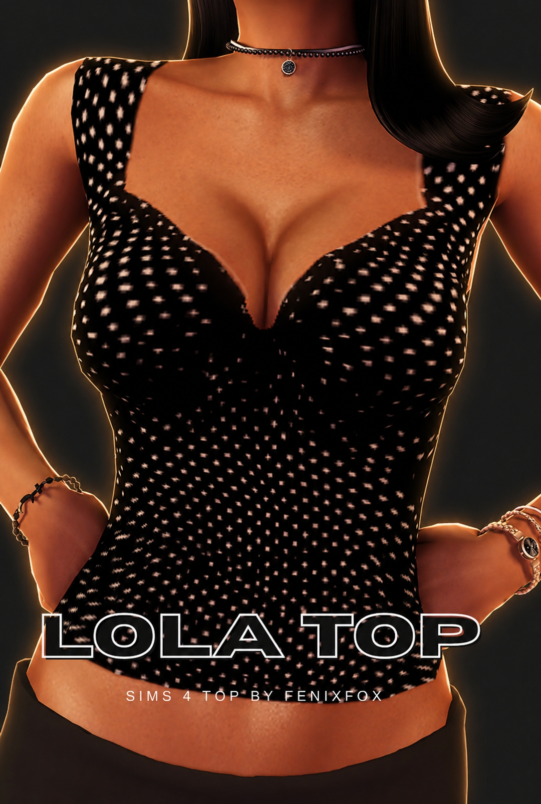 Mix Lola Top by fenixfox - The Sims 4 Custom Content