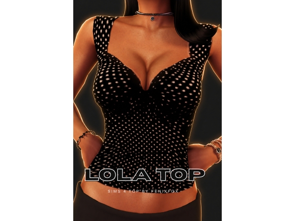 Mix Lola Top - The Sims 4 Custom Content