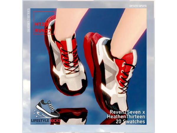 Child's Chunky Sole Heel Patch Streetwear Shoe By heathenthirteen