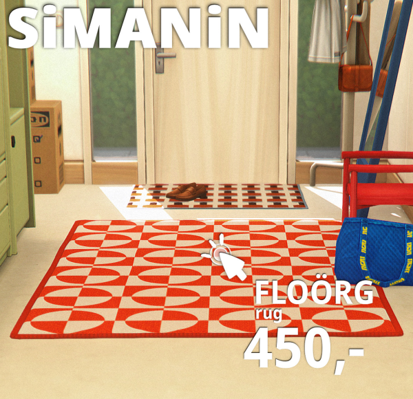 Mix FLOÖRG A Rug by simsfinds - The Sims 4 Custom Content