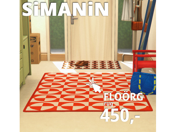Sims 4 Maxis Mix Dining Room CC: FLOÖRG ~ A Rug by simanin