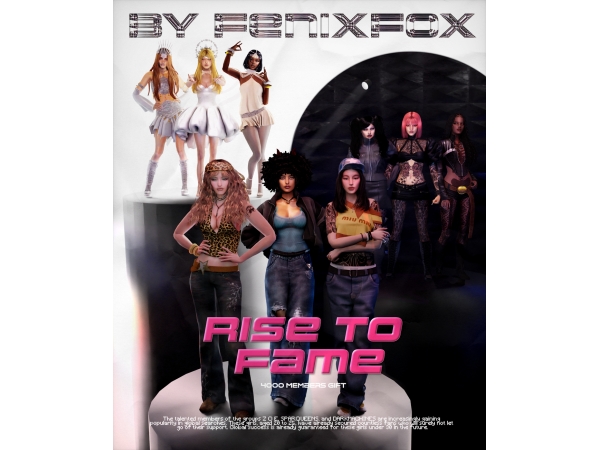 Sims 4 Alpha Female Characters Sims CC: Rise To Fame - 4K MEMBERS GIFT