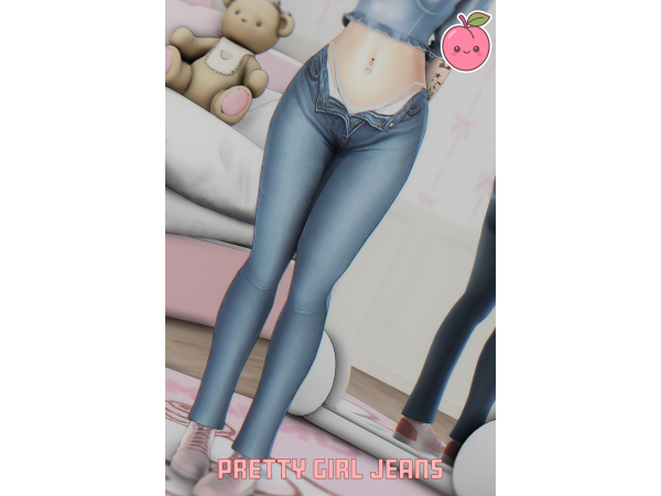 Mix Pretty Girl Jeans by plumiii - The Sims 4 Custom Content
