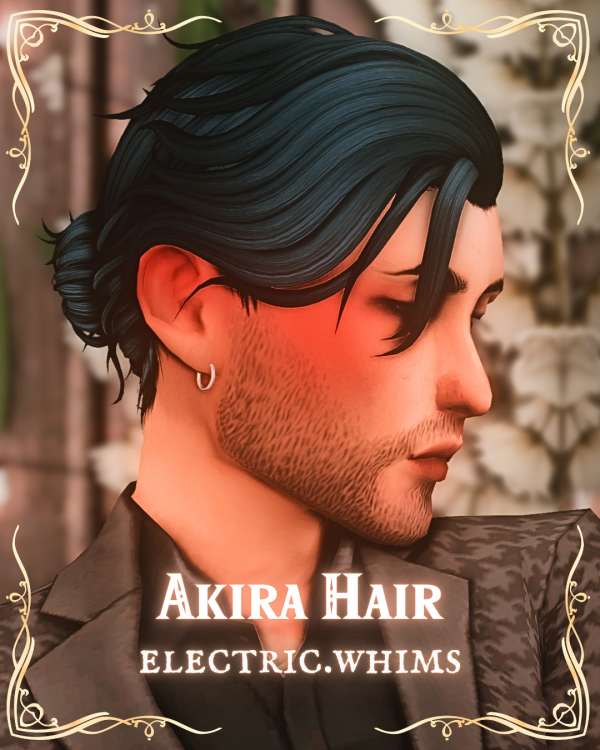 Maxis Match Akira Hair by simsfinds - The Sims 4 Custom Content