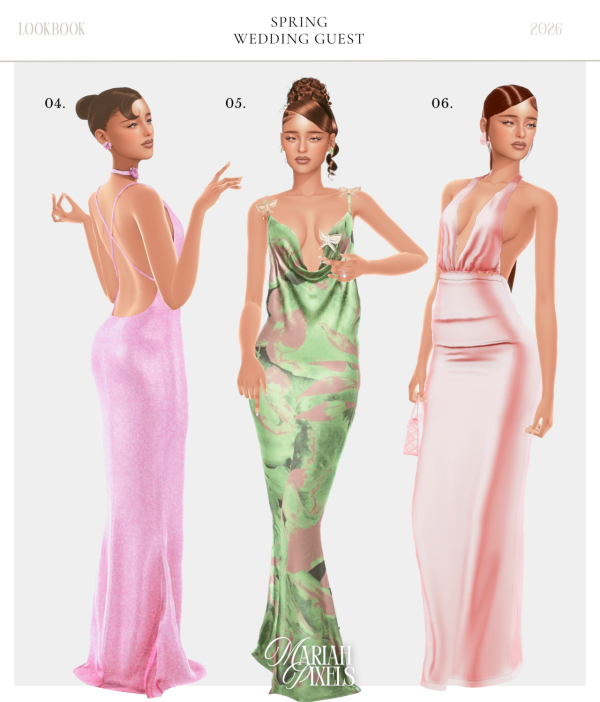 Alpha Spring Wedding Guest by simsfinds - The Sims 4 Custom Content