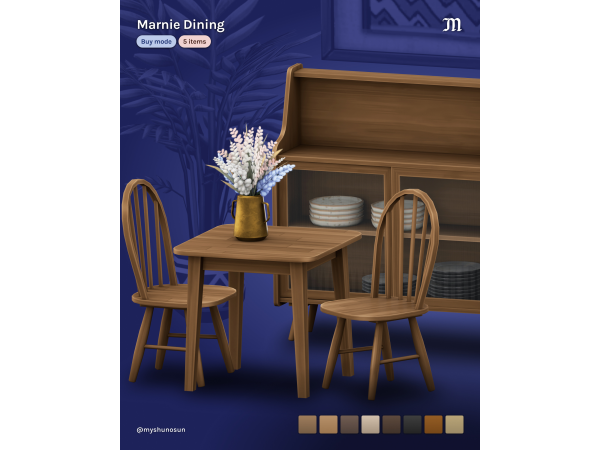 Sims 4 Maxis Match Plants CC: Marnie Dining by myshunosun