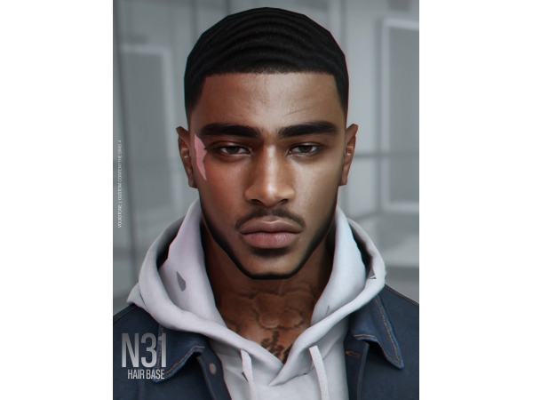 Alpha HAIR BASE N31 (FREE) - The Sims 4 Custom Content
