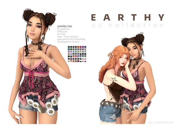 Maxis Match earthy collection by moorshum - The Sims 4 Custom Content